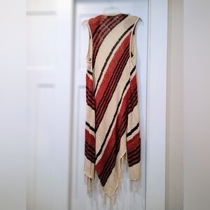 ONE WORLD Rust and Black Striped Accent